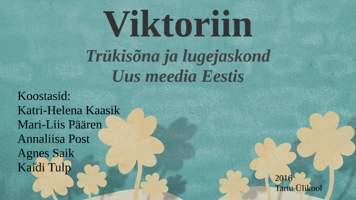 Trukisona Ja Lugejaskond Uus Meedia Eestis By Annaliisa Post On