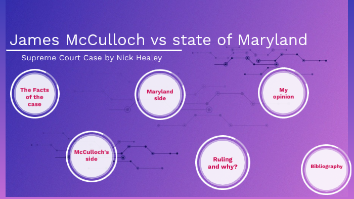 McCulloch vs Maryland by Nick Healey on Prezi