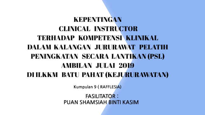 Kepentingan Clinical Instructor By