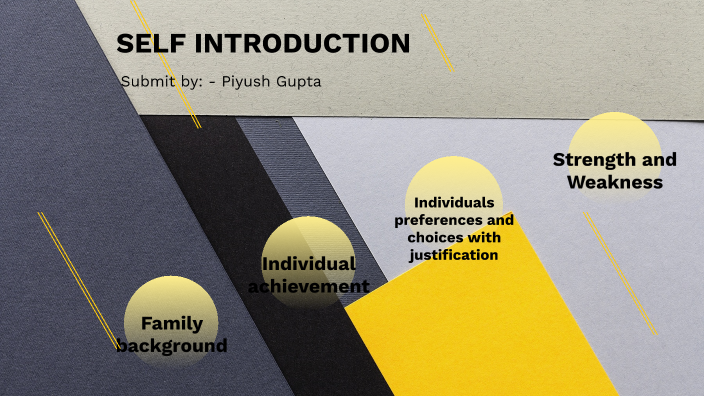 Self Introduction by piyush gupta on Prezi
