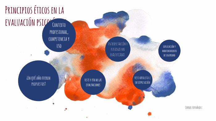 Principios éticos en la evaluación psicológica by Chanel Hernández on Prezi