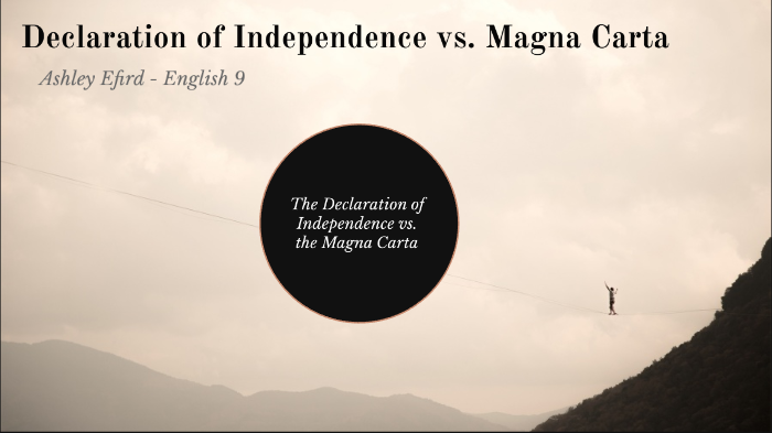 Declaration of Independence vs. Magna Carta by Ashley Efird on Prezi