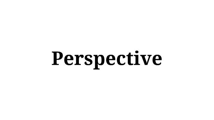 Perspective & Bias by Derek Wahlstrom