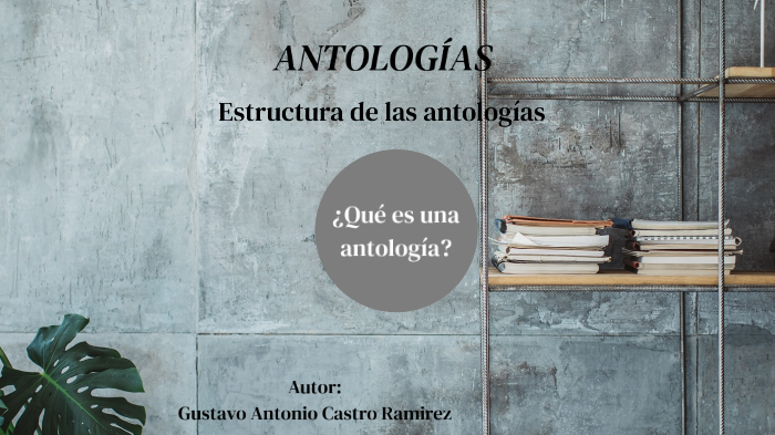 ESTRUCTURA DE UNA ANTOLOGÍA By GUSTAVO CASTRO On Prezi