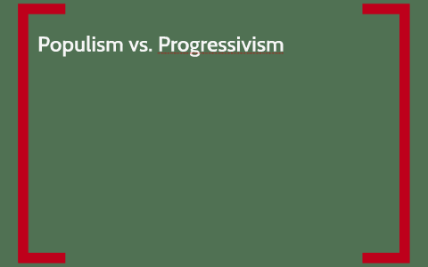 Populists Vs Progressives Chart