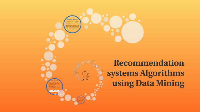 Recommendation systems Algorithms using Data Mining by Chhavi Inani on ...