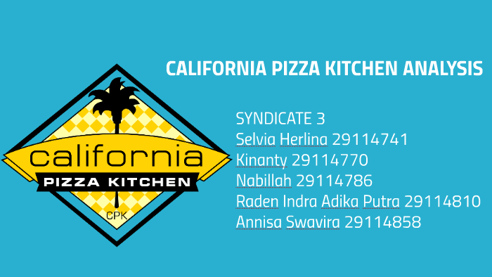 Finance California Pizza Kitchen By Annisa Swavira