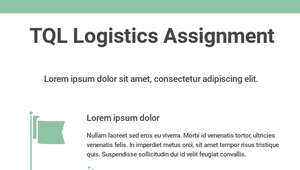 tql logistics assignment