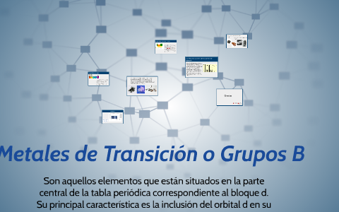 Metales De Transición O Grupos B By Paula Alarcon On Prezi