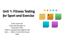 Unit 1: Fitness Testing 