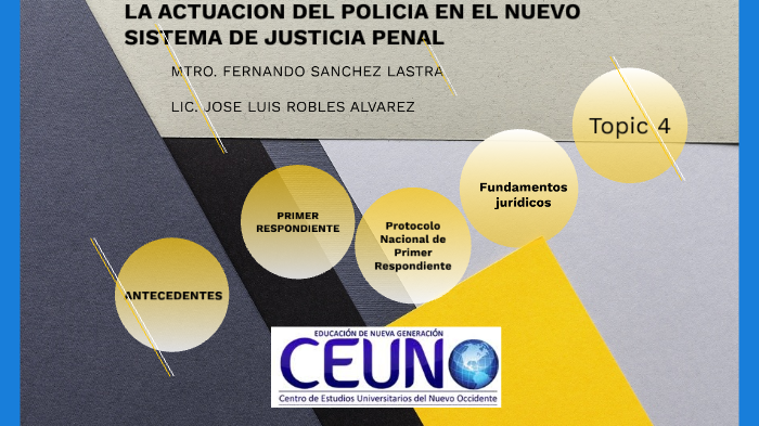 La actuacion del policia en el nuevo sistema de justicia penal by ...