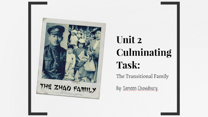 The Zhao Family Timeline by Sameen Chowdhury