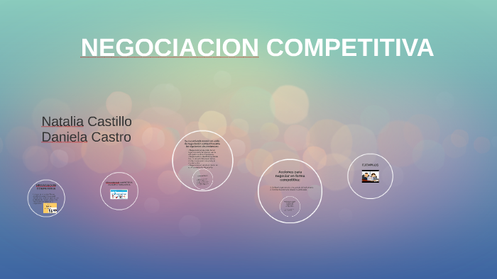 NEGOCIACION COMPETITIVA= GANAR A TODA COSTA by Daniela Castro