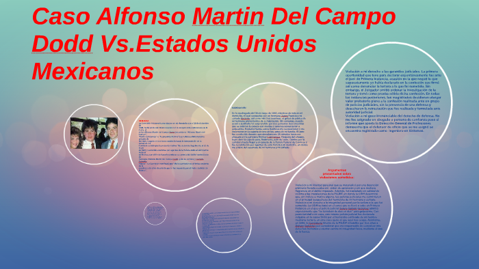 Caso Alfonso Martin Del Campo Dodd Vs.Estados Unidos Mexican by
