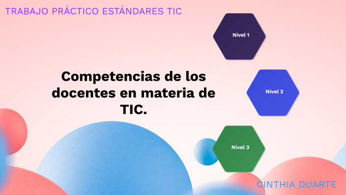 Niveles de competencias de los docentes en materia de TIC by Cinthia ...
