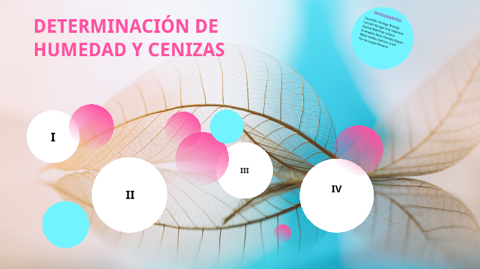 DETERMINACION DE HUMEDAD Y CENIZAS by Liliana Martinez on Prezi