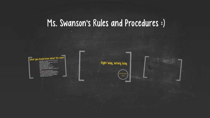 Ms. Swanson's Rules And Procedures :) By Lyndsey Swanson On Prezi