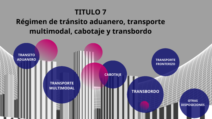 Régimen De Tránsito Aduanero, Transporte Multimodal, Cabotaje Y ...