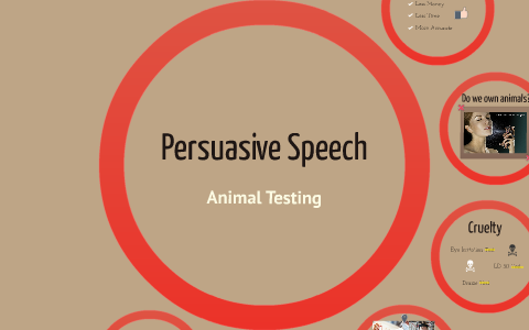 persuasive speech about animal testing