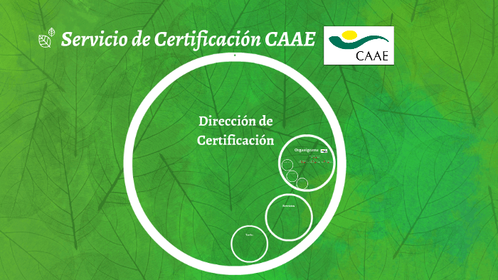 Servicio de Certificación CAAE by juan sanchez on Prezi