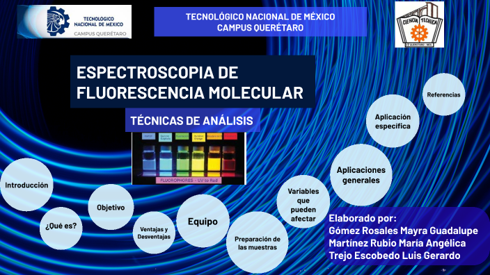 Espectroscopia De Fluorescencia Molecular By Angélica Martínez Rubio On ...