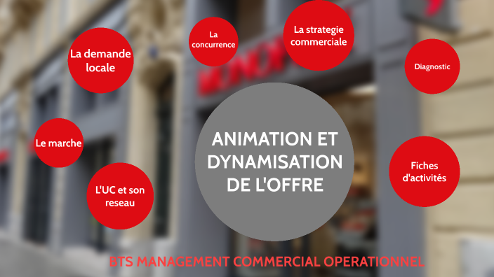 ANIMATION ET DYNAMISATION DE L'OFFRE by lilas renier on Prezi