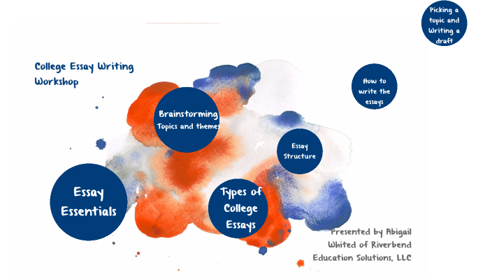 College Essay Writing Workshop by Abigail Whited on Prezi