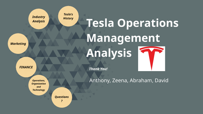 tesla operations management case study