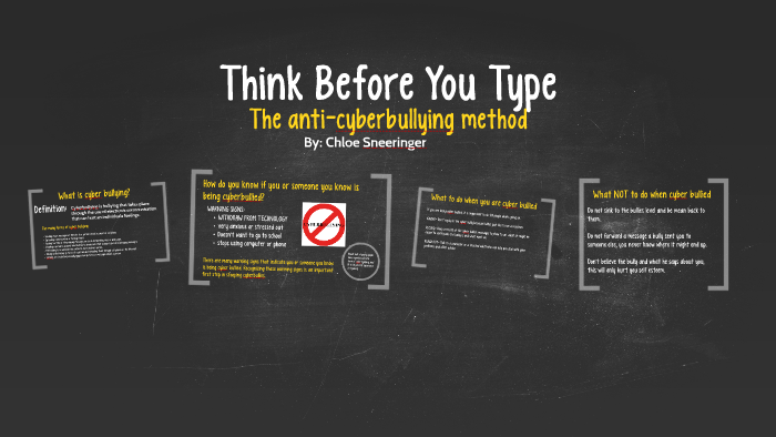 Think Before You Type by Chloe Sneeringer