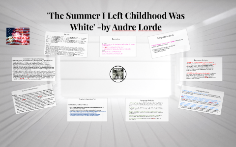 The Summer I Left Childhood Was White By Audre Lorde By Kaleya Baxe