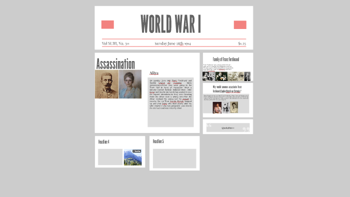 World War 1 by aliya alston on Prezi