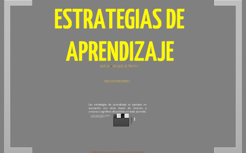 ESTRATEGIAS DE APRENDIZAJE by Diego Saenz on Prezi