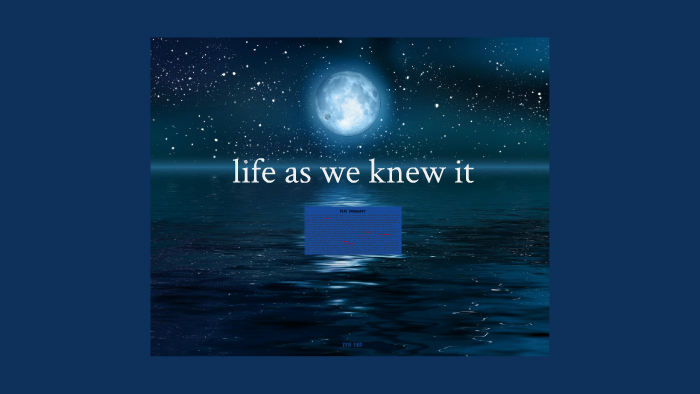 life as we knew it moon
