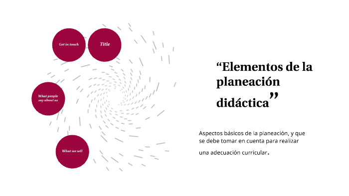 “Elementos De La Planeación Didáctica” By Liliana Galvan