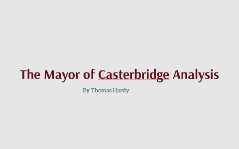 character is fate mayor of casterbridge
