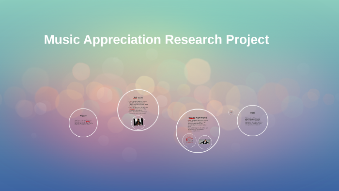 music appreciation research projects will use the