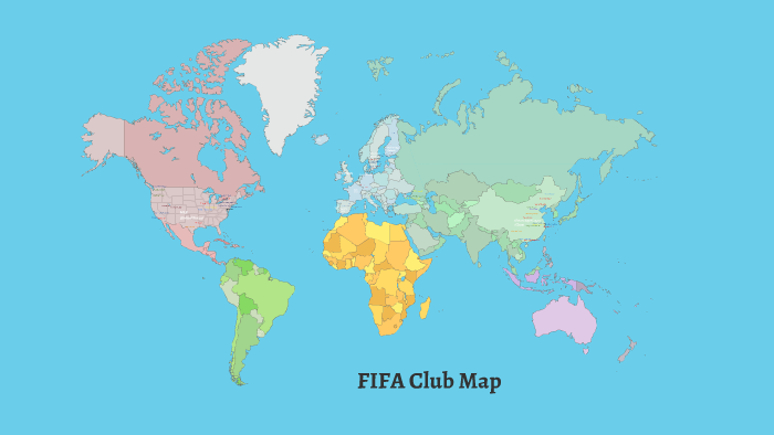 Fifa Membermap FIFA Club Map by Franklin Estein on Prezi