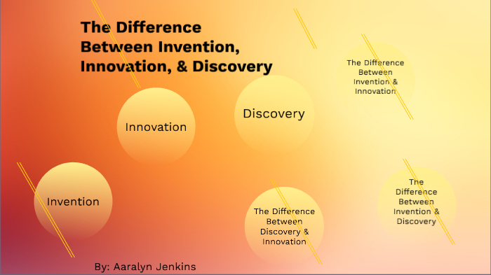 Invention, Innovation, And Discovery Differences by Aaralyn zzstu ...