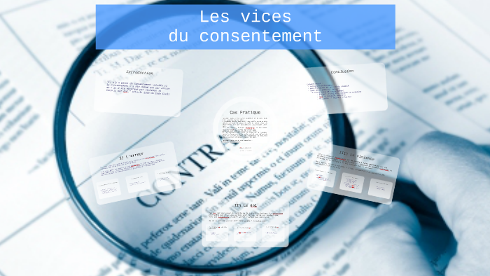 Les vices du consentement by Saro Bidy on Prezi