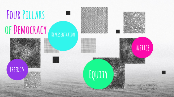 four pillars of democracy chart
