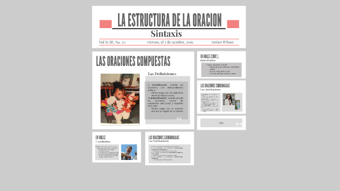 LA ORACION COMPUESTA by Amber Lee on Prezi