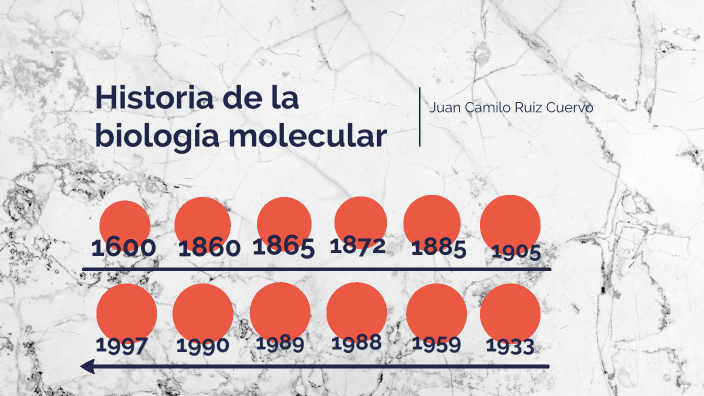 Línea De Tiempo De La Historia De La Biología Molecular By Camilo Ruiz 1172