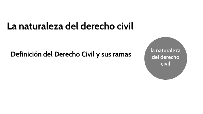 la naturaleza del derecho civil by Azu Coria on Prezi