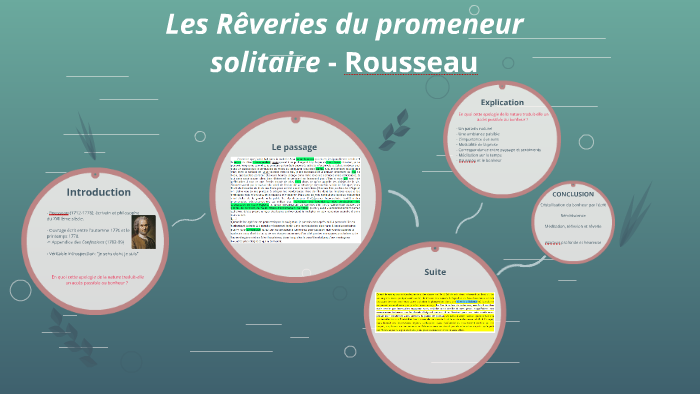 Les Rêveries Du Promeneur Solitaire Résumé prezi.com