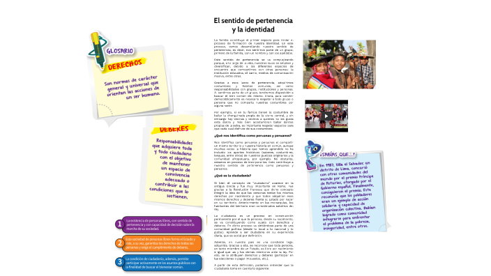 El sentido de pertenencia y la identidad by Daniel Perea Vivanco on Prezi