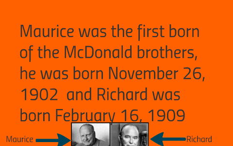 richard and maurice mcdonald