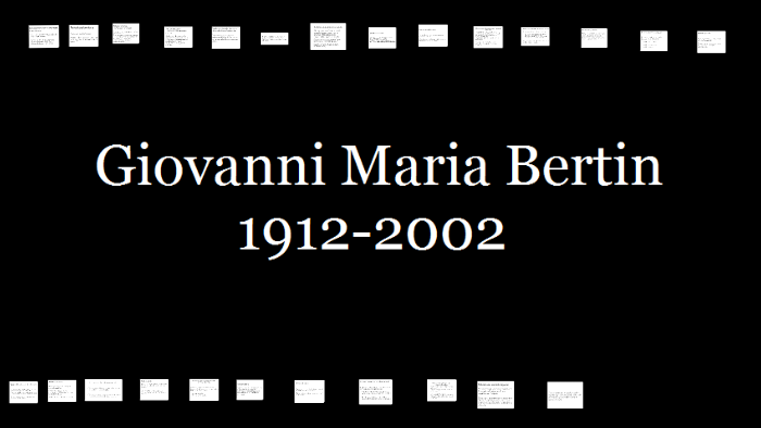 Giovanni Maria Bertin by Elisabetta Saltori on Prezi