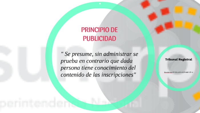 PRINCIPIO DE PUBLICIDAD by Aurea Rossi Moscoso Serrano