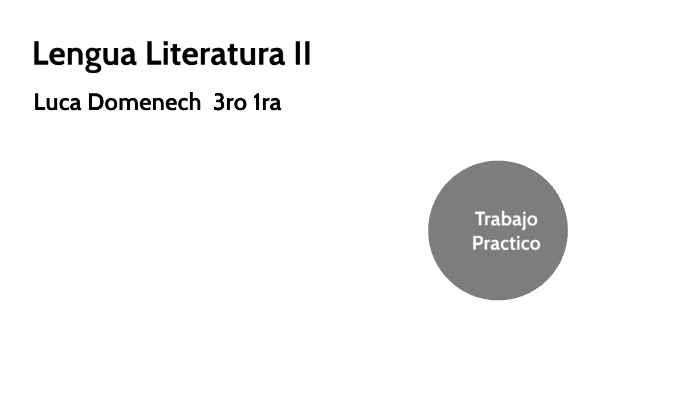 Lengua Y Literatura II by Luca Domenech on Prezi
