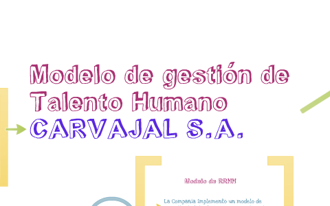 Modelo de Gestion del talento Humano Carvajal . by Johanna Lopez on  Prezi Next